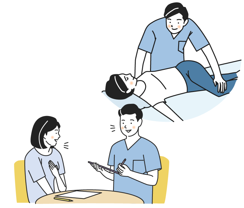 心と身体の悩みに、真剣に向き合います